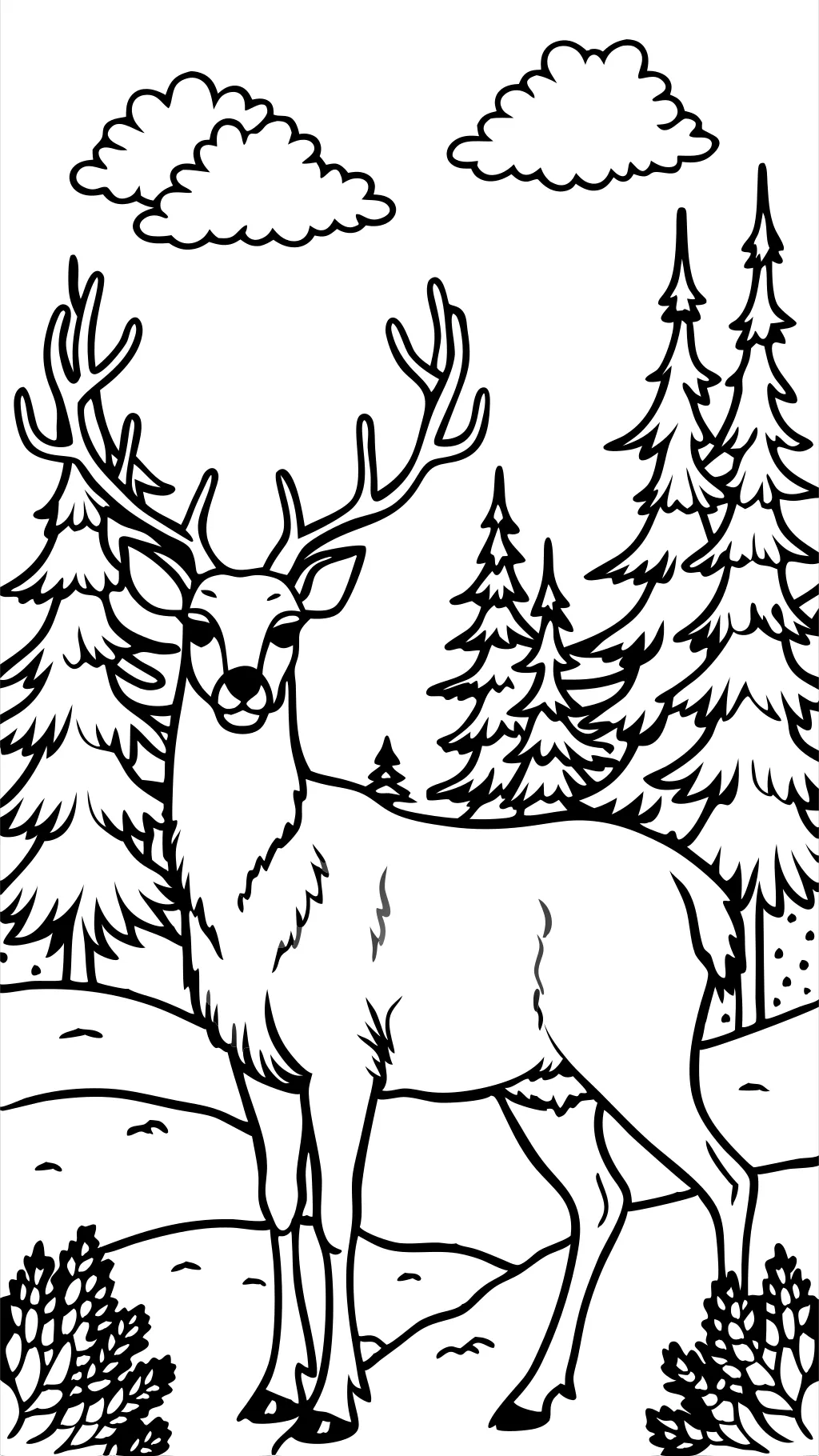 buck coloring pages